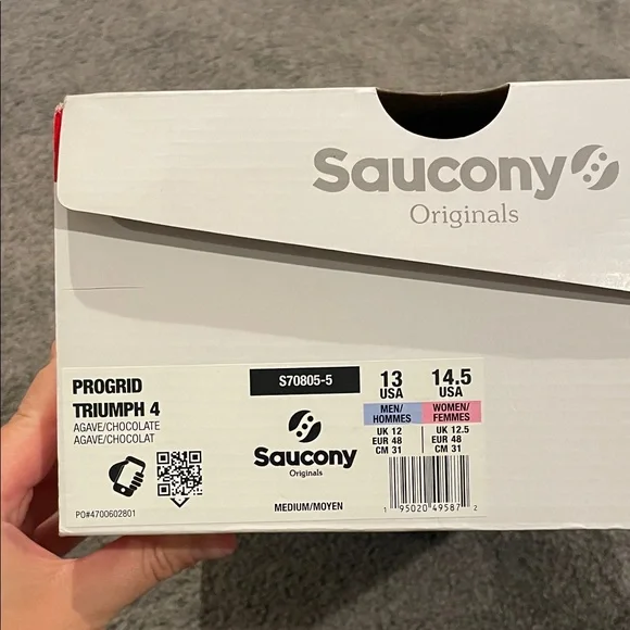 Saucony Men's Athletic Shoes - ProGlide Triumph 4 in color Agave/Chocolate - Picture 4 of 10